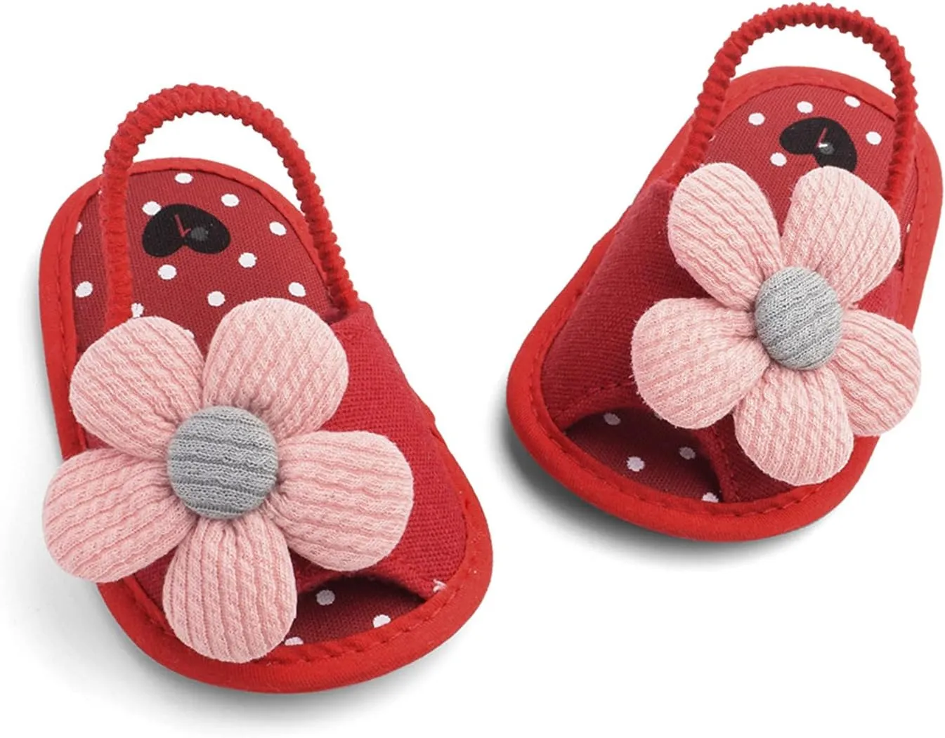 Kids Soft Sole Foot Warmer Sandals Baby Baby Leisure Flower Children's Sole Sun Toddler Soft Shoes Baby Shoes