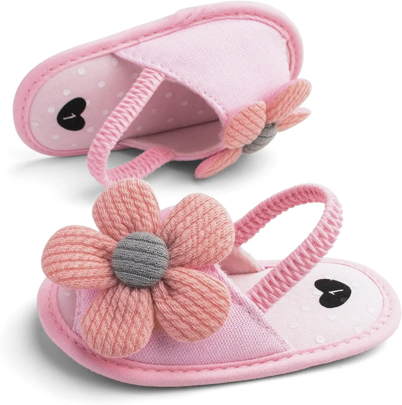 Kids Soft Sole Foot Warmer Sandals Baby Baby Leisure Flower Children's Sole Sun Toddler Soft Shoes Baby Shoes