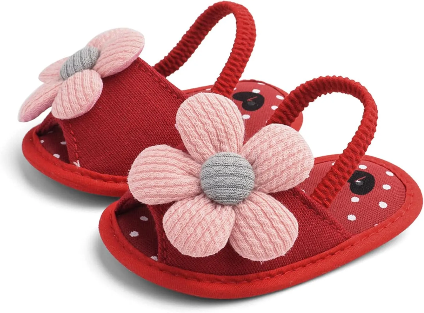 Kids Soft Sole Foot Warmer Sandals Baby Baby Leisure Flower Children's Sole Sun Toddler Soft Shoes Baby Shoes