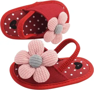 Kids Soft Sole Foot Warmer Sandals Baby Baby Leisure Flower Children's Sole Sun Toddler Soft Shoes Baby Shoes