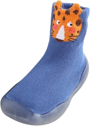 Kids Toddler Baby Boys Girls Solid Warm Knit Soft Sole Rubber Shoes Socks Slipper Stocking Boy Dress Shoe 12