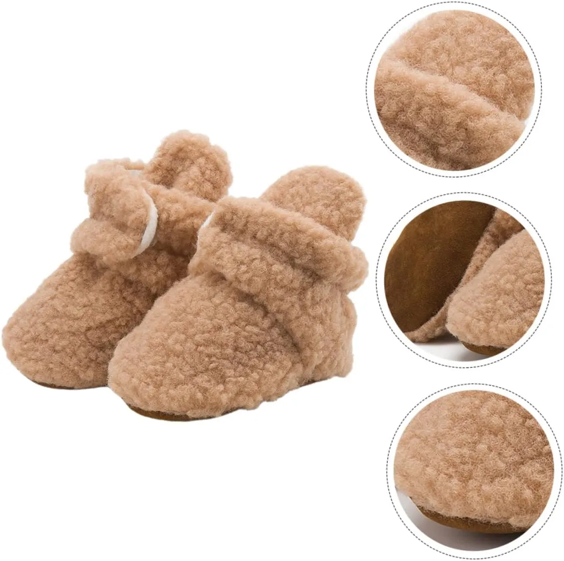 Kisangel Baby Shoes for Winter 1 Pair Soft Sole Toddler Shoes Fur Newborns Shoes Comfortable Breathable and Stylish
