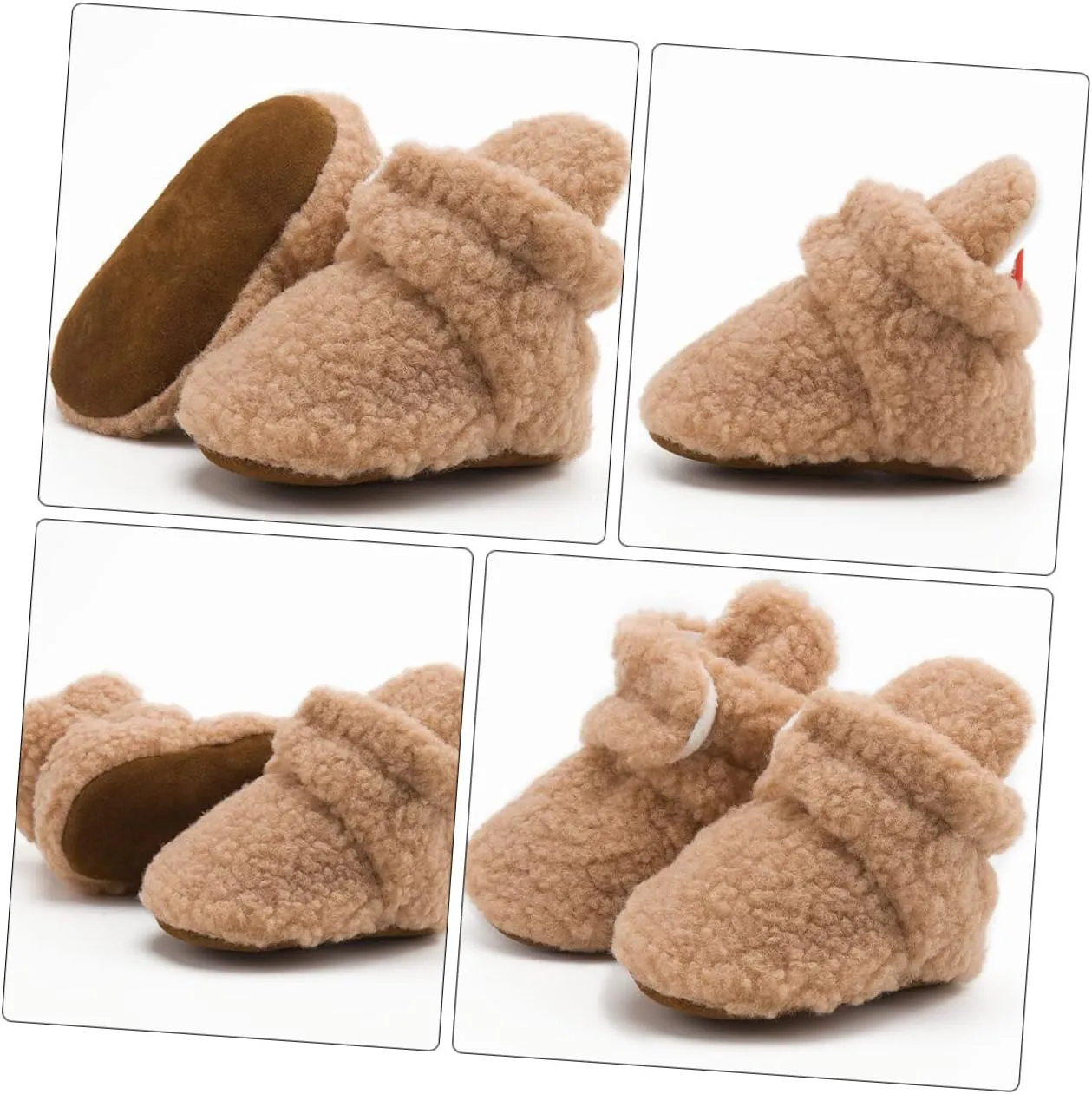 Kisangel Baby Shoes for Winter 1 Pair Soft Sole Toddler Shoes Fur Newborns Shoes Comfortable Breathable and Stylish
