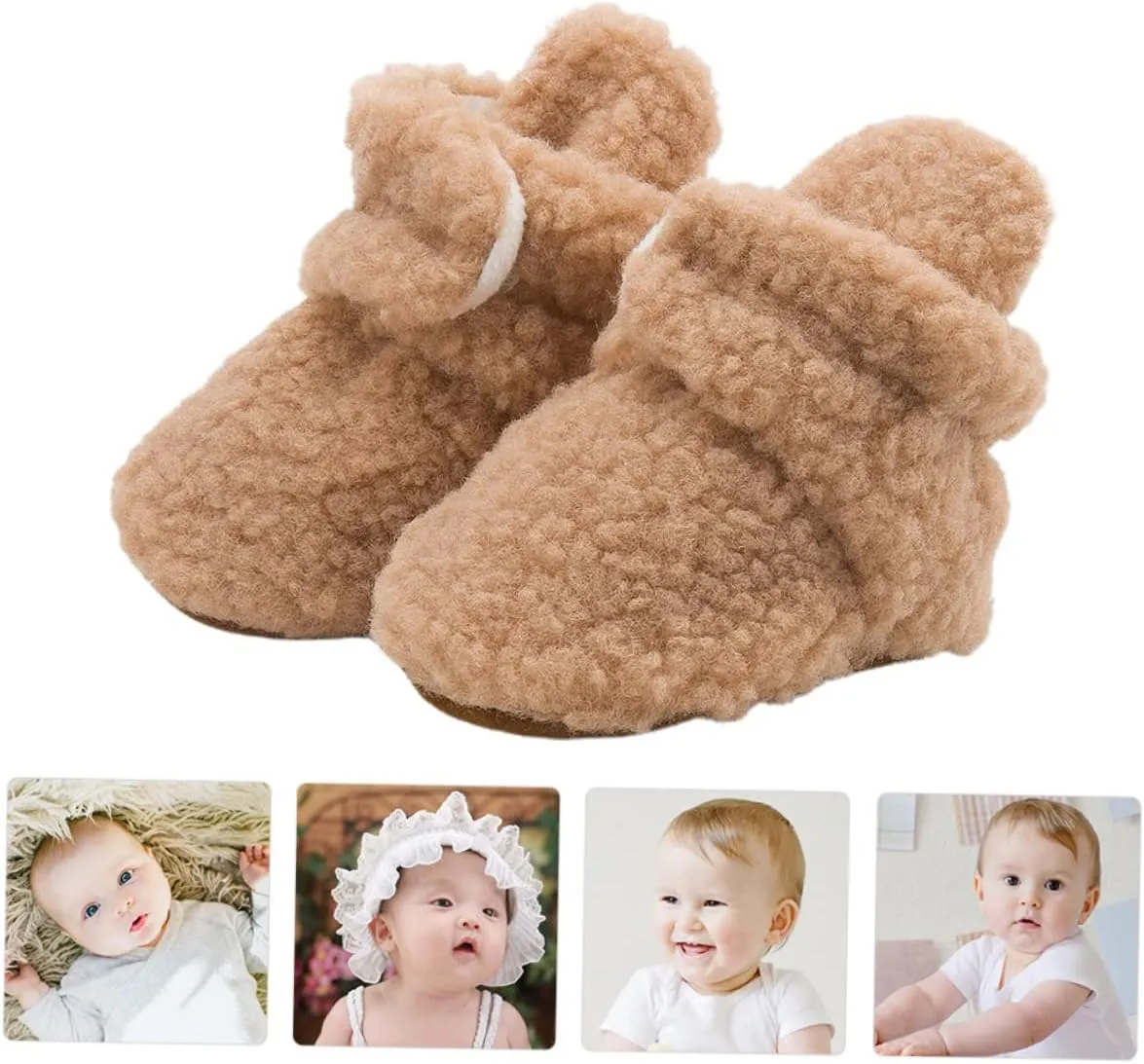 Kisangel Baby Shoes for Winter 1 Pair Soft Sole Toddler Shoes Fur Newborns Shoes Comfortable Breathable and Stylish