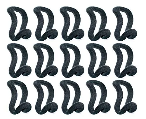 KISEER Mini Cascading Hanger Hooks, 50 Pcs Hanger Connection Hook for Clothes Hanger or Velvet Hanger(Black)