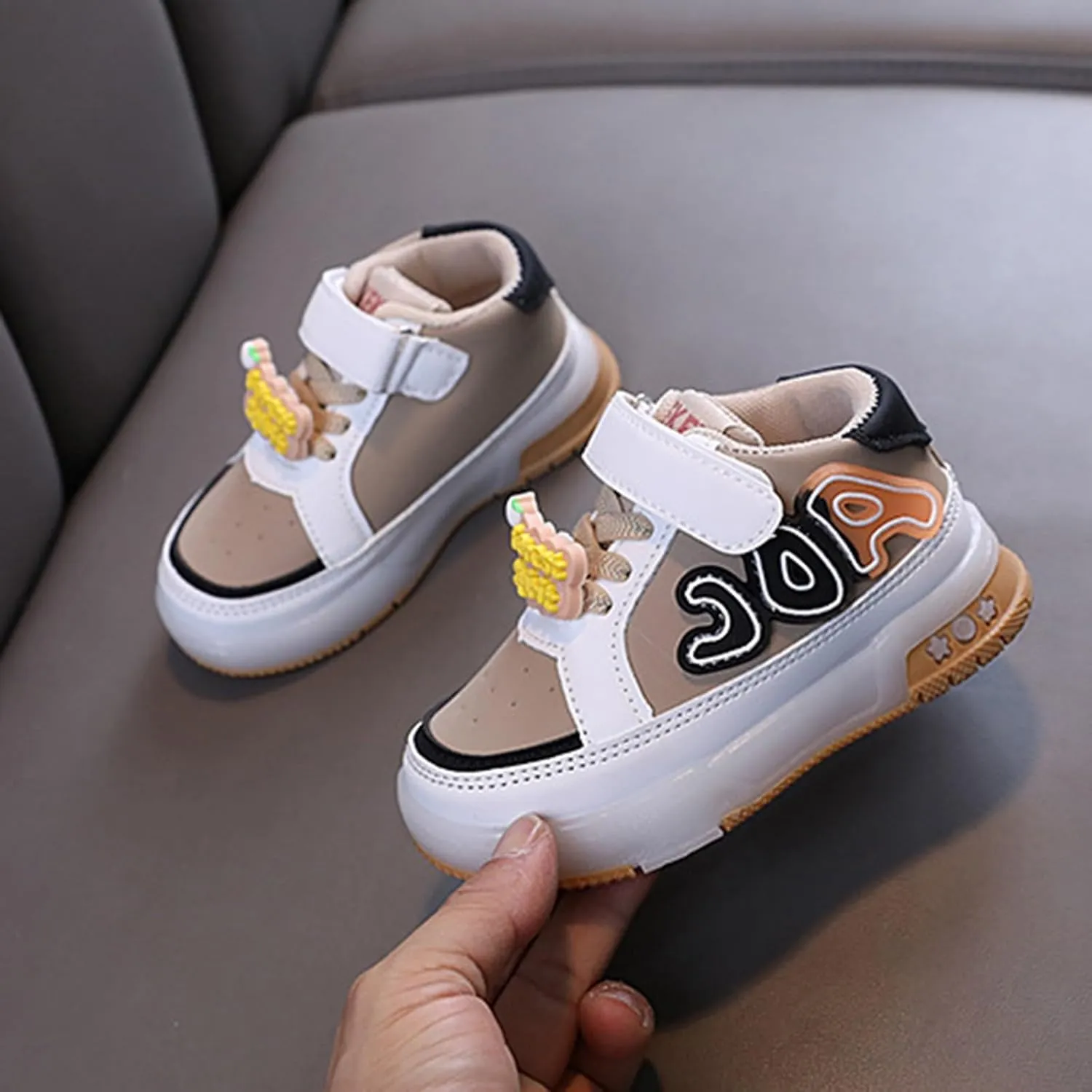 LED Shoes for Toddler Girls Boys and ittle Kids Light Up Bow New Cute Shoes Baby Children Casual Winter Warm Shoes