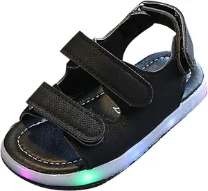 Light Sport Kids Boys Girls LED Casual Soft Sole Shoes Baby Toddler Summer Girl Hiking Lightweight Outdoor Beach Sandals