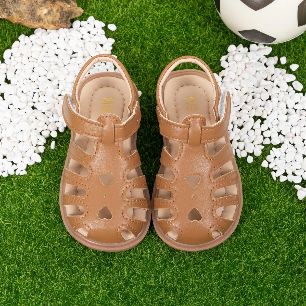 Meckior Toddler Girls Sandals for Little Girls Wedding Dress Sandals Open Toe Non-Slip Summer Beach Pool Shoes (Toddler/Little Kid)