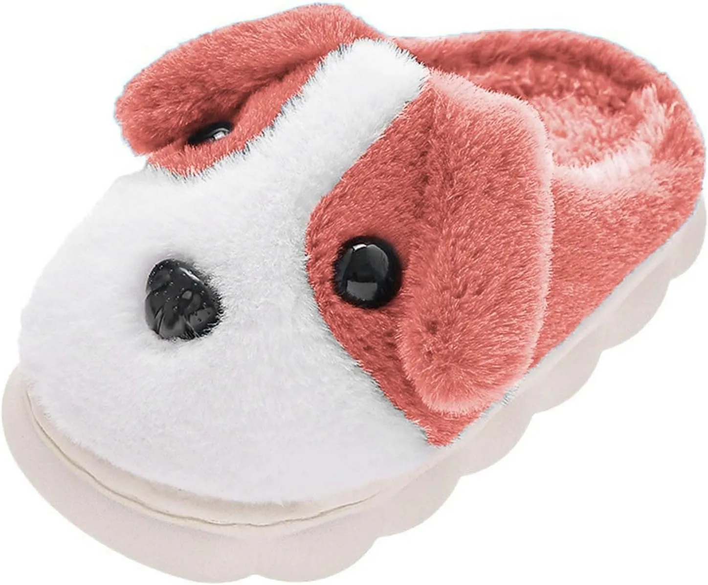 Memory Foam Dog Slipper For Toddler Baby Boys Girls Fuzzy Ear Ankle Shoes Winter Comfy House Shoes Ankle Non Slip
