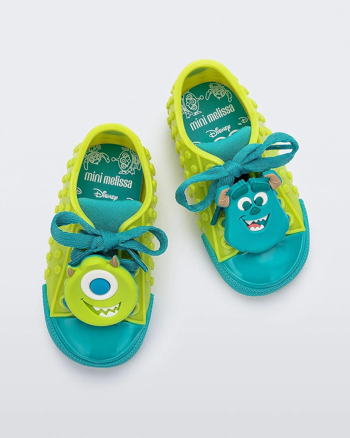 mini melissa Polibolha II for Babies and Toddlers - Lace-Up Jelly Sneaker Featuring Disney Characters, Jelly Shoes for Toddlers, Little Girls Tennis Shoes