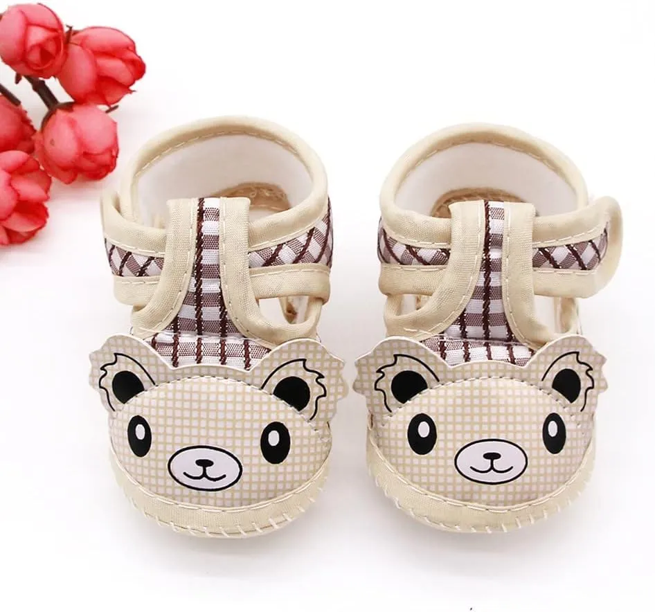 Newborn Baby Girls Cartoon Prewalker Soft Sole Sandals Single Shoes Toddler Boy Running Shoes