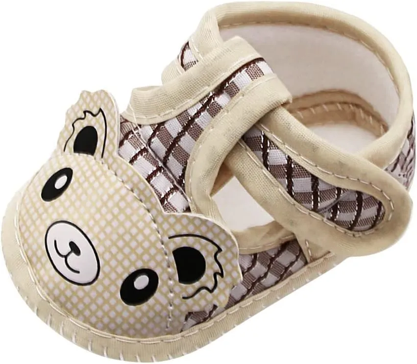 Newborn Baby Girls Cartoon Prewalker Soft Sole Sandals Single Shoes Toddler Boy Running Shoes