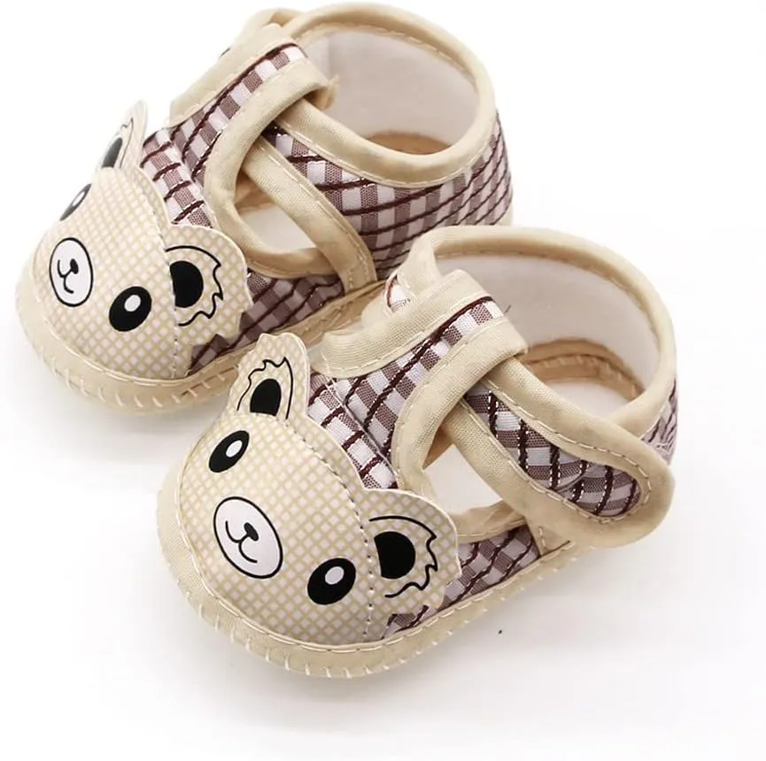 Newborn Baby Girls Cartoon Prewalker Soft Sole Sandals Single Shoes Toddler Boy Running Shoes