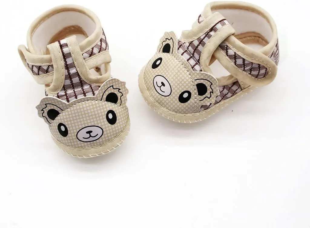 Newborn Baby Girls Cartoon Prewalker Soft Sole Sandals Single Shoes Toddler Boy Running Shoes
