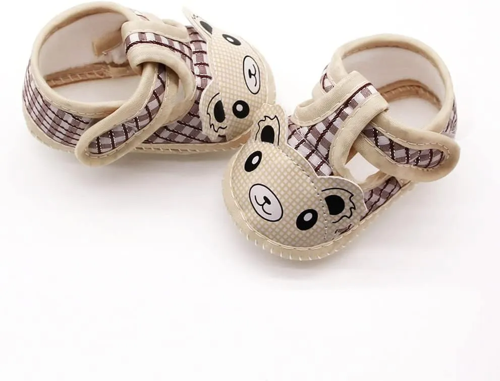 Newborn Baby Girls Cartoon Prewalker Soft Sole Sandals Single Shoes Toddler Boy Running Shoes