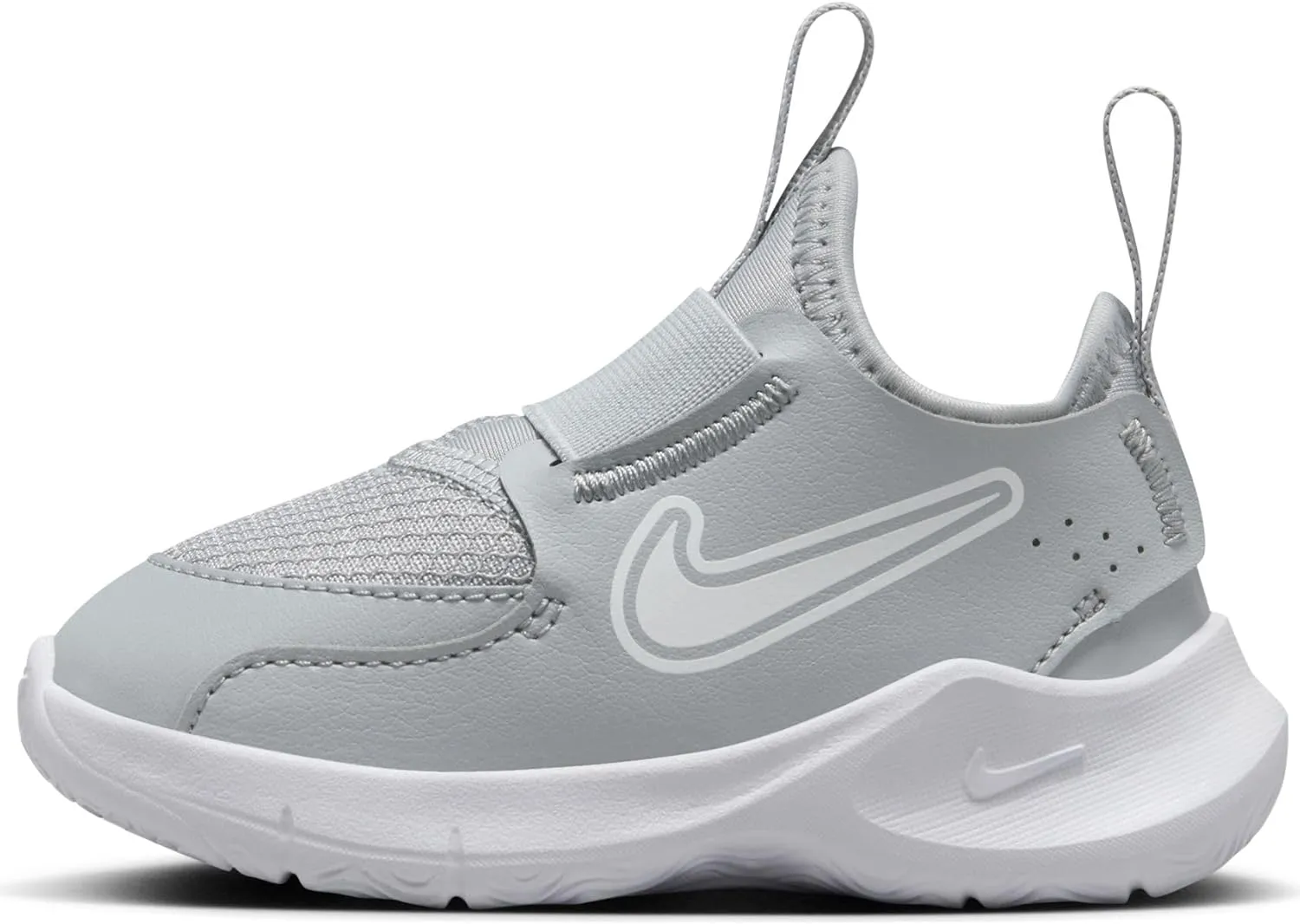 Nike Flex Runner 3 Baby/Toddler Shoes (FN1478-001, Wolf Grey/White) Size 4