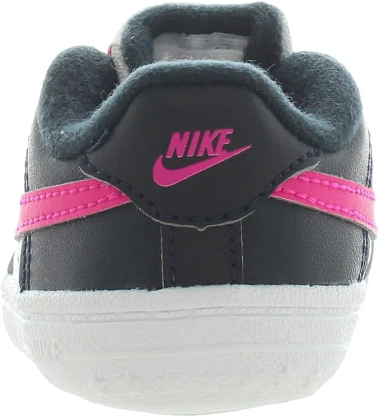 Nike Force 1 Crib Infant Booties (DQ0364-109, White/Dark Obsidian/Fierce Pink)