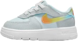 Nike Force 1 Low EasyOn Baby/Toddler Shoes (HF4784-474, Glacier Blue/Light Lemon Twist/Aquarius Blue/Total Orange) Size 6