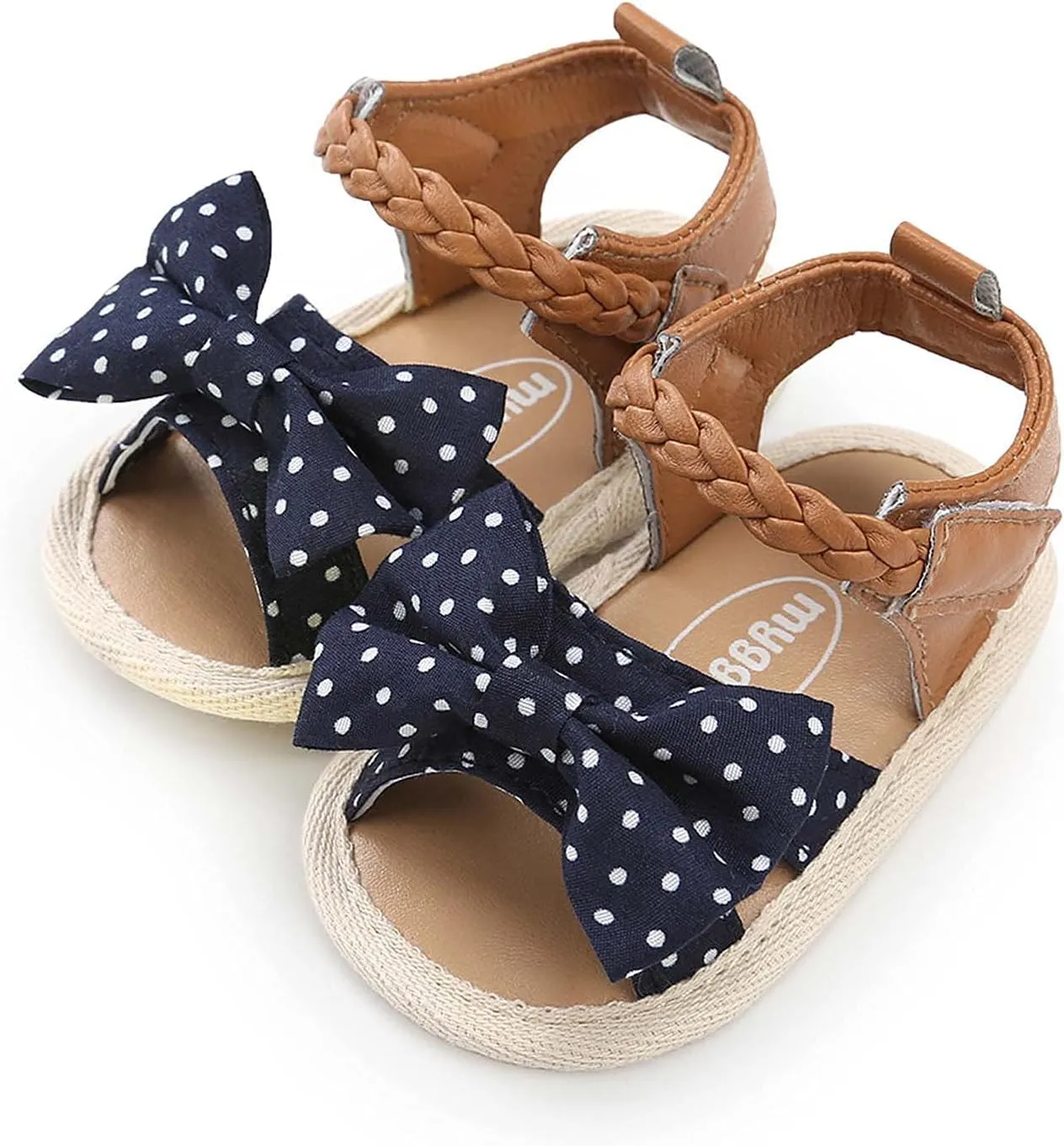 Non-Slip Shoes Girls Soft Dress Walking Flat Sole Sandals Bow Baby Shoes Rubber Baby Shoes Infant Shoes