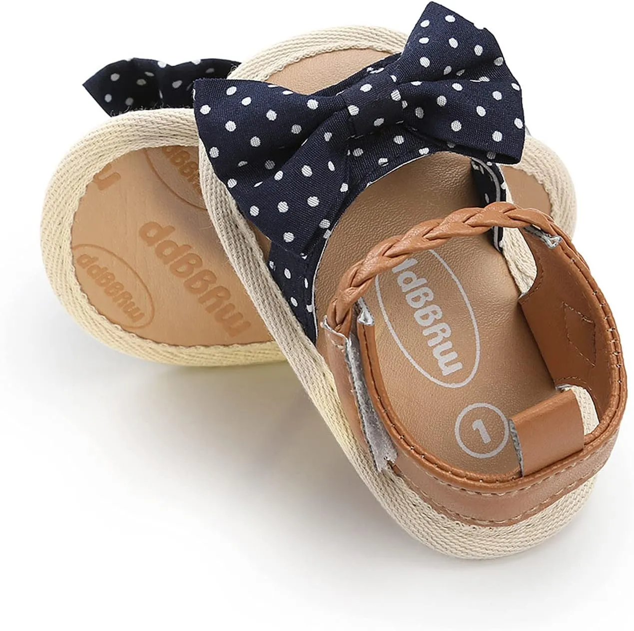 Non-Slip Shoes Girls Soft Dress Walking Flat Sole Sandals Bow Baby Shoes Rubber Baby Shoes Infant Shoes