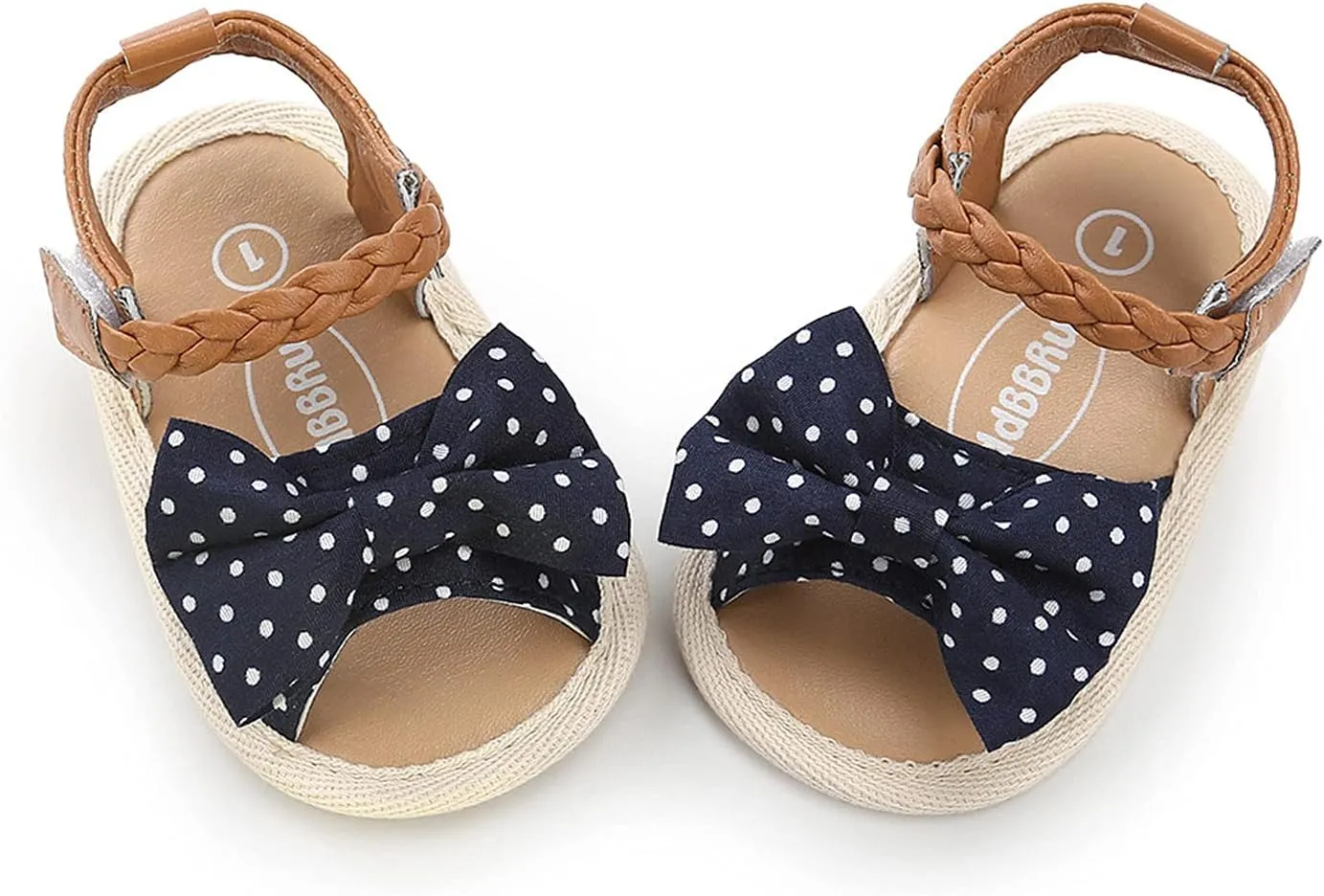 Non-Slip Shoes Girls Soft Dress Walking Flat Sole Sandals Bow Baby Shoes Rubber Baby Shoes Infant Shoes