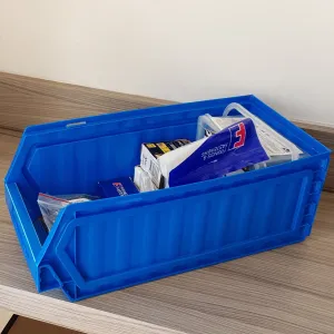 OFFER: Large Flat Pack Collapsible Plastic Storage Parts Bins  (Pack of 10)