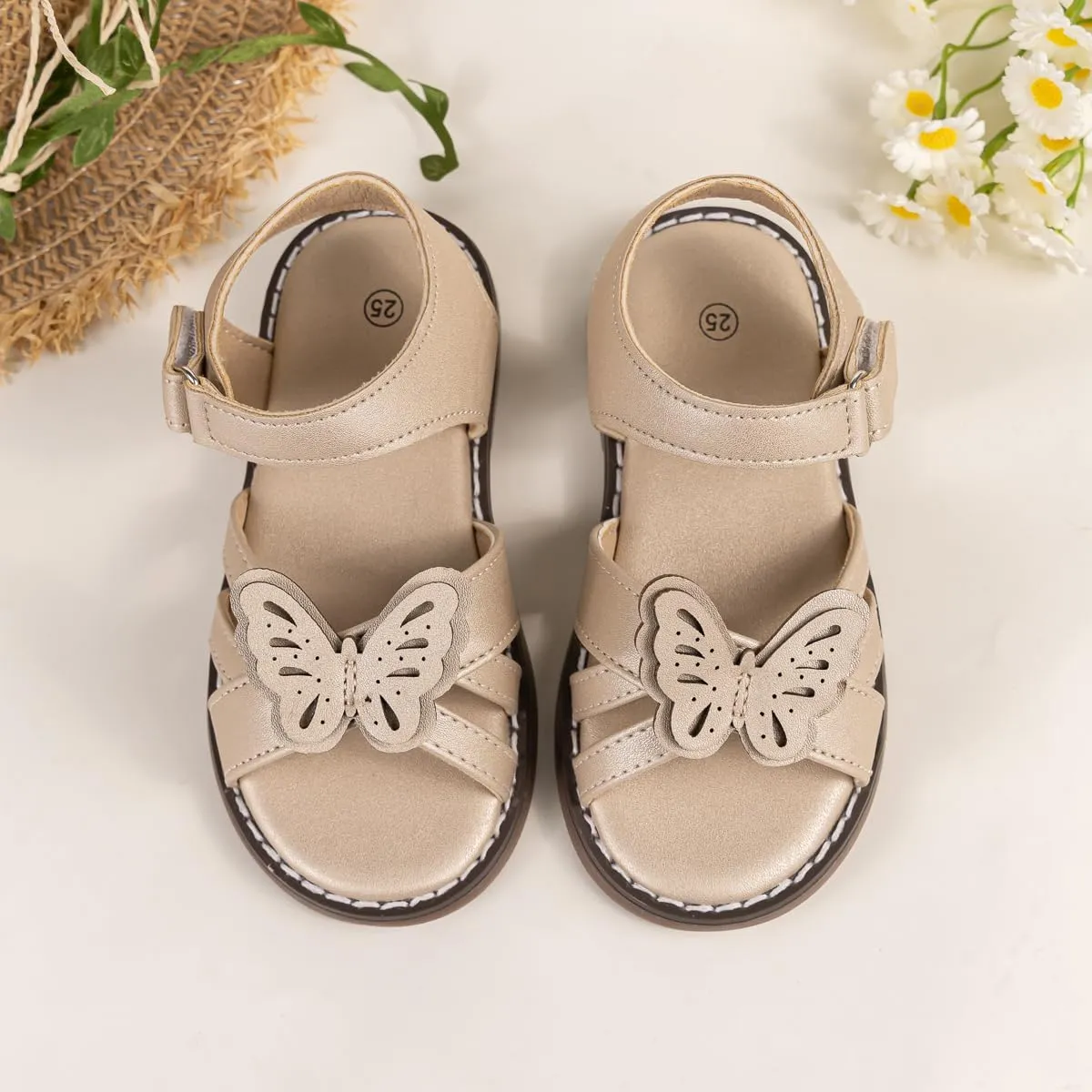 ohsofy Girls Sandals Closed Toe Flower Summer Outdoor Beach Dress Shoes (Toddler/Little Kid)
