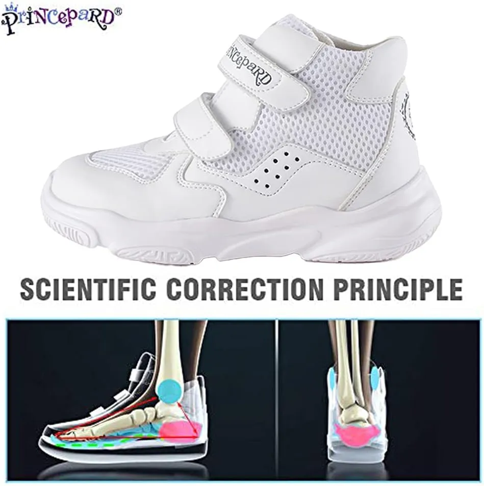 Orthopedic Shoes for Kids and Toddlers,Children's Corrective Sneakers with Ankle Support and Anti-Slip Soles for Boys and Girls'Flat Feet or Tiptoe Walking