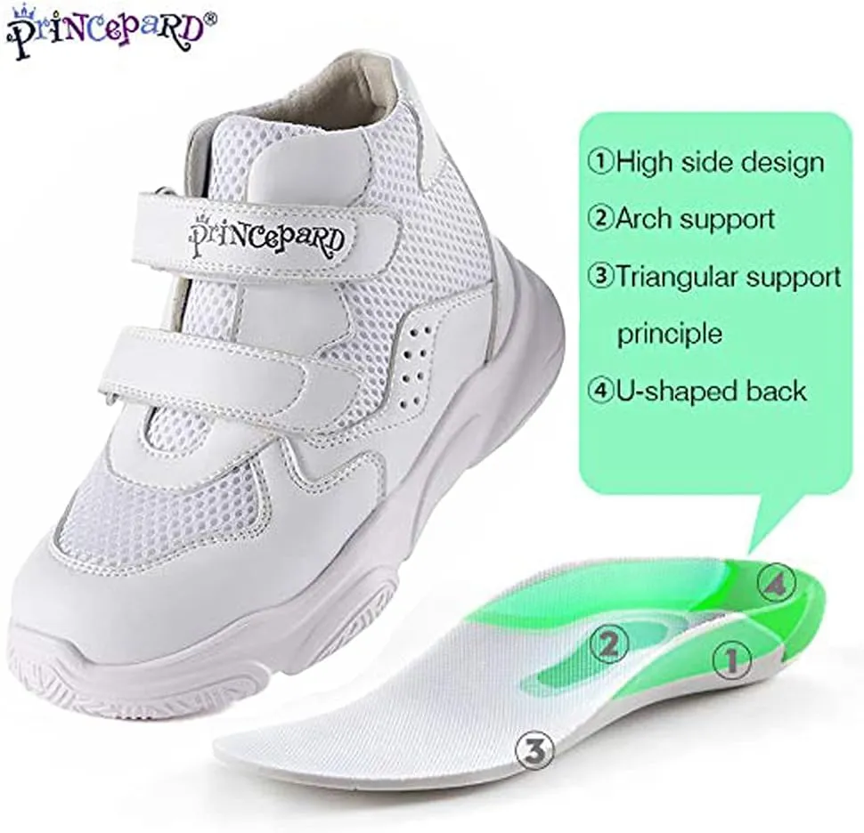Orthopedic Shoes for Kids and Toddlers,Children's Corrective Sneakers with Ankle Support and Anti-Slip Soles for Boys and Girls'Flat Feet or Tiptoe Walking
