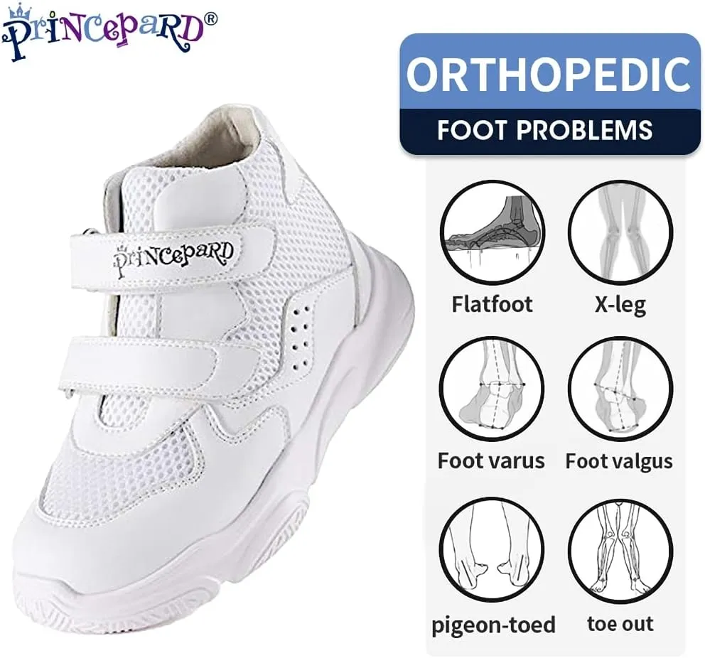 Orthopedic Shoes for Kids and Toddlers,Children's Corrective Sneakers with Ankle Support and Anti-Slip Soles for Boys and Girls'Flat Feet or Tiptoe Walking