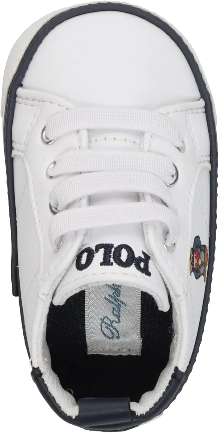 Polo Ralph Lauren Unisex-Baby Quilton Bear Gore Hi (Infant/Toddler) Crib Shoe