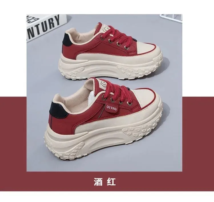 Retro Women Shoes, Spring Casual Sneakers.