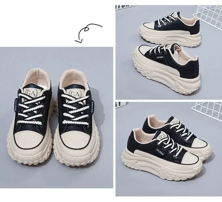 Retro Women Shoes, Spring Casual Sneakers.