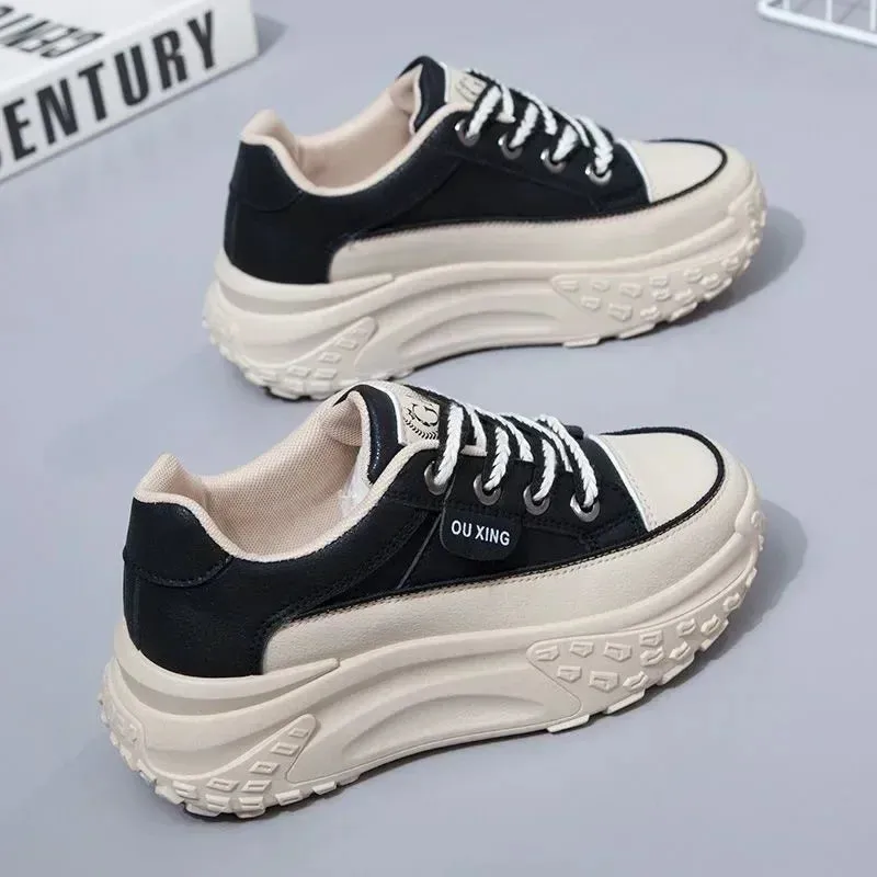 Retro Women Shoes, Spring Casual Sneakers.
