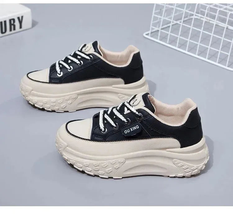 Retro Women Shoes, Spring Casual Sneakers.