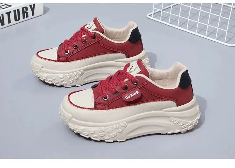 Retro Women Shoes, Spring Casual Sneakers.