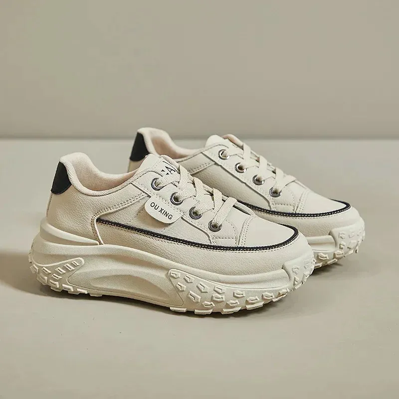Retro Women Shoes, Spring Casual Sneakers.