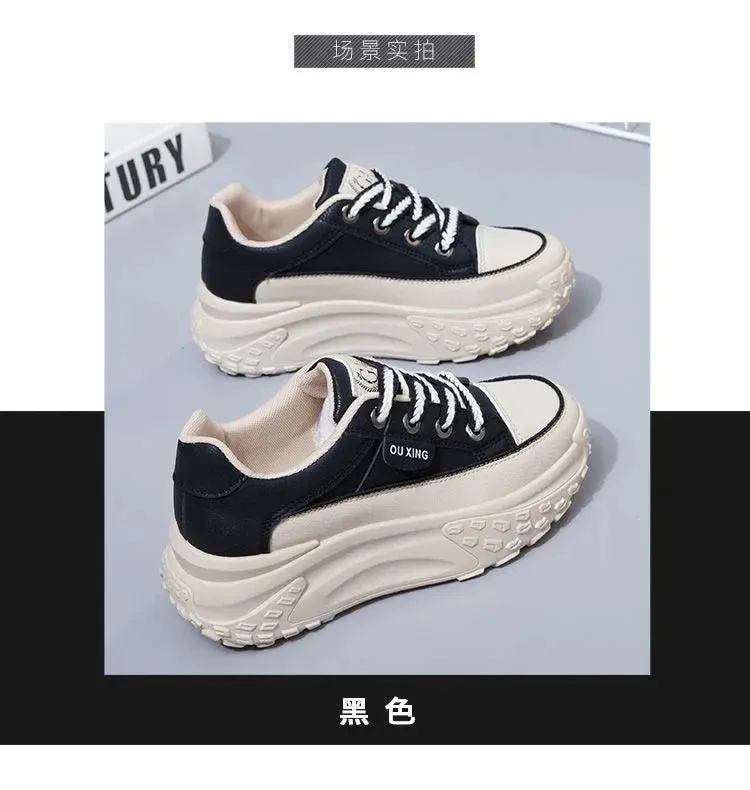 Retro Women Shoes, Spring Casual Sneakers.