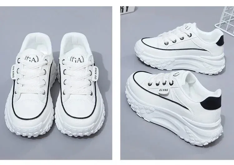 Retro Women Shoes, Spring Casual Sneakers.