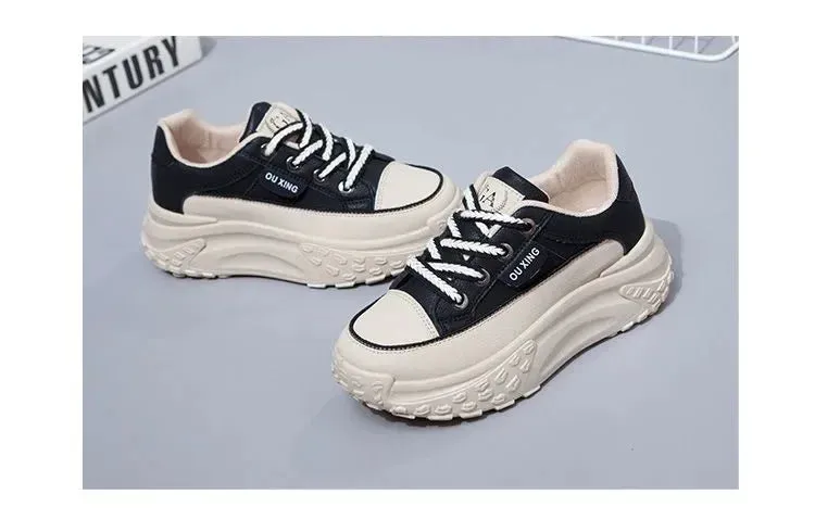 Retro Women Shoes, Spring Casual Sneakers.