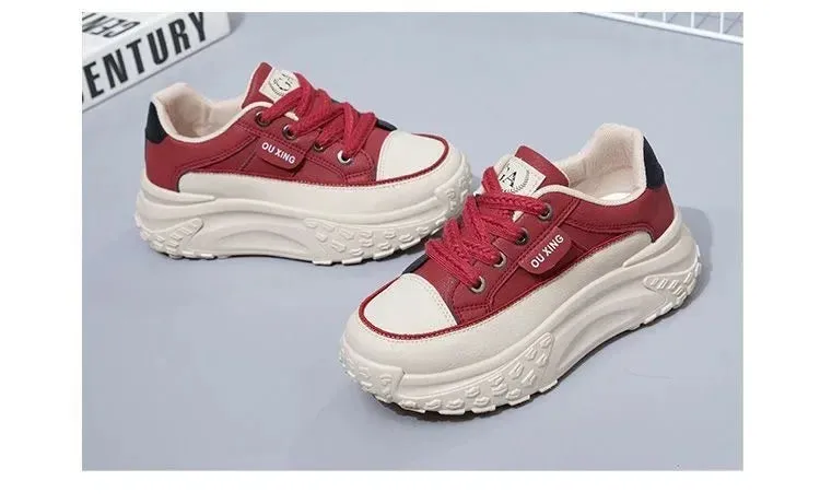 Retro Women Shoes, Spring Casual Sneakers.
