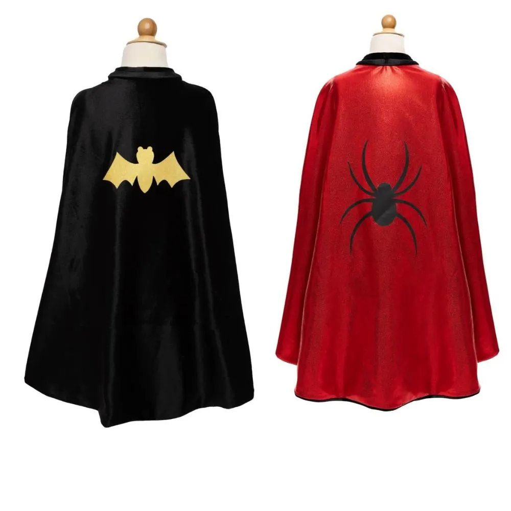 Reversible Spider/Bat Flowing Cape, Size 5-6