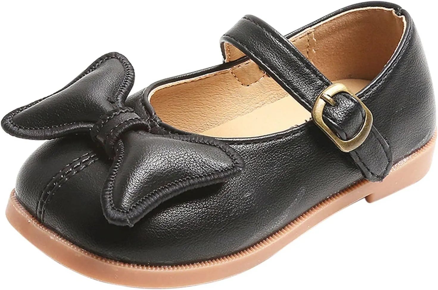 sfdgfhyf Kids House Shoes Kids Girls Dress Shoes Bow Tie Soft Bottom Shoes Summer Outdoor Soft Rubber Sole Flat Shoes