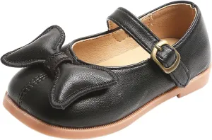 sfdgfhyf Kids House Shoes Kids Girls Dress Shoes Bow Tie Soft Bottom Shoes Summer Outdoor Soft Rubber Sole Flat Shoes