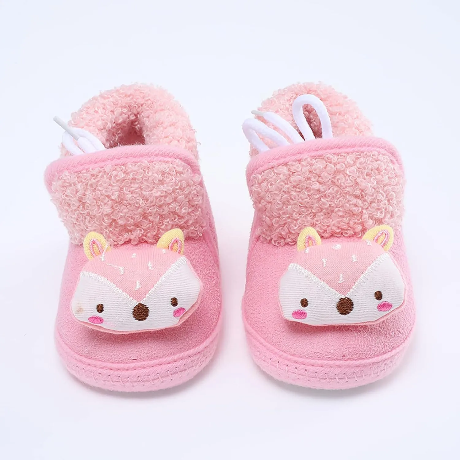 sfdgfhyf Little Boys Autumn Shoes 0-18 Months Baby Girl Boy Warm Shoes Soft Sole Booties Snow Boots Infant (Pink, 6-12 Months)