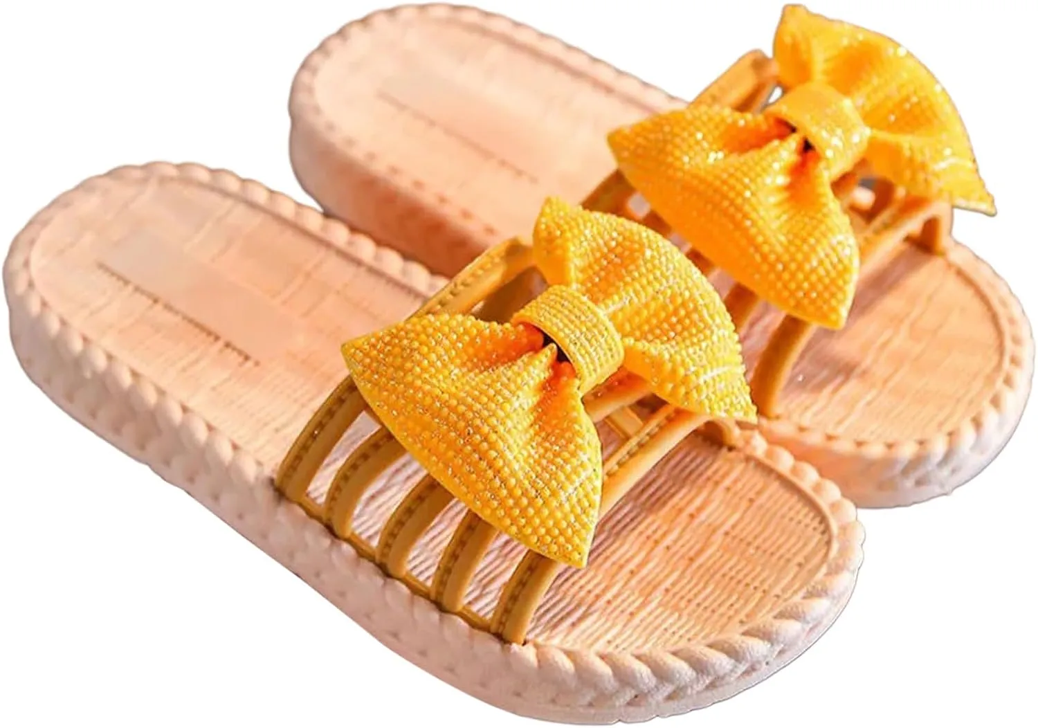 Shoes for Toddler Infant Girls Soild Bowknot Princress Shoes Soft Sole Non Slip First Prewalker Beach Shoes Sandals