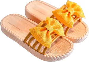 Shoes for Toddler Infant Girls Soild Bowknot Princress Shoes Soft Sole Non Slip First Prewalker Beach Shoes Sandals