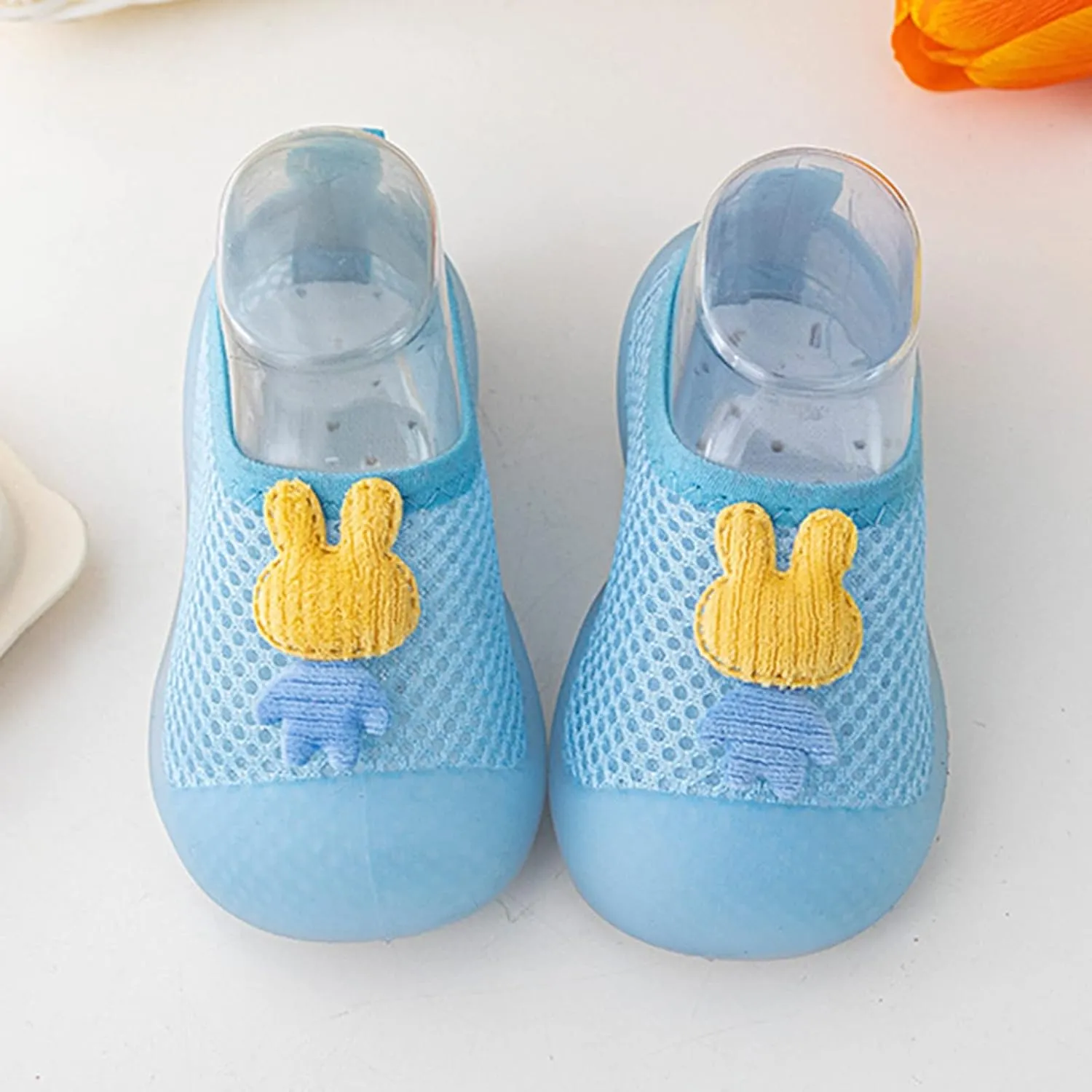 Sock Shoes Toddler Infant Boys Girls Animal Prints Cartoon Socks Shoes Toddler Breathable Mesh The Floor Black Shoes
