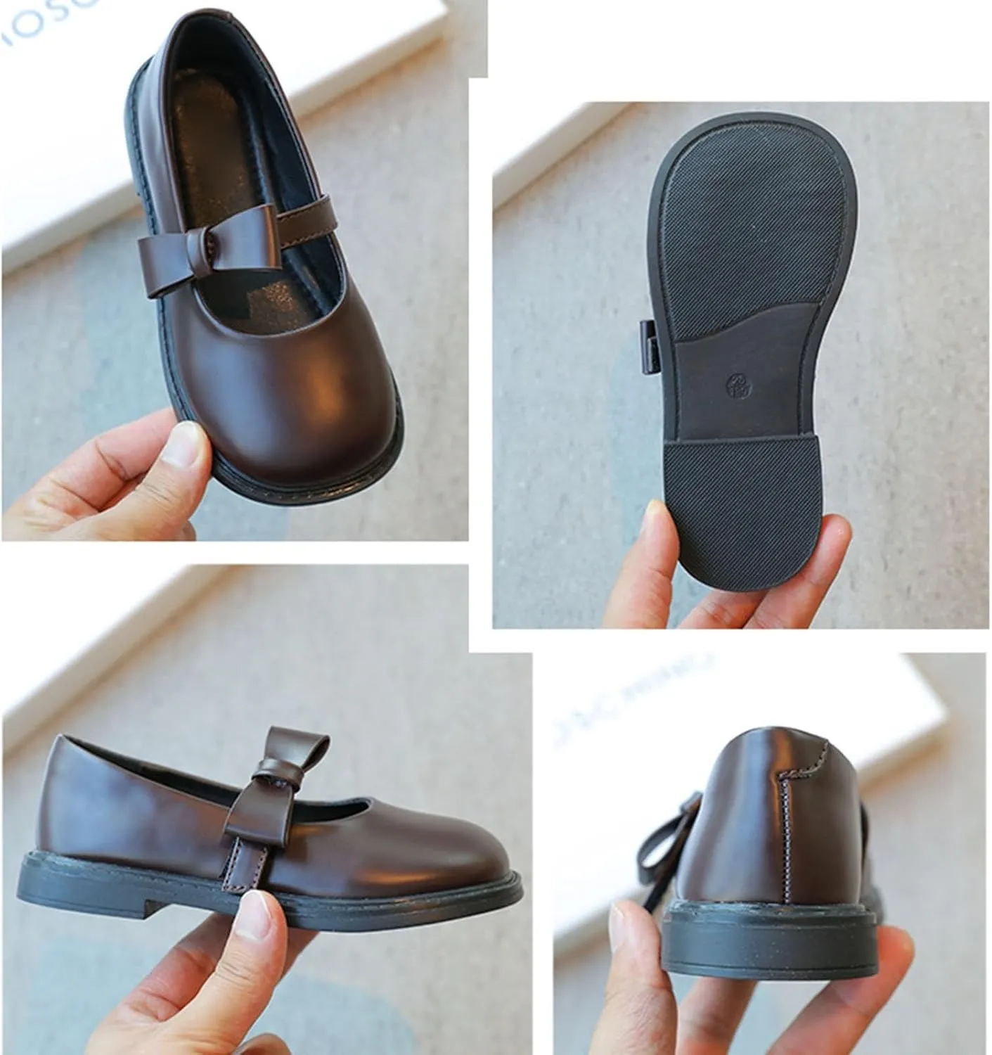Spring and Autumn New Solid Rubber Soft Sole Anti Slip and Girls' Princess Shoes Leather spring dresses for baby girls