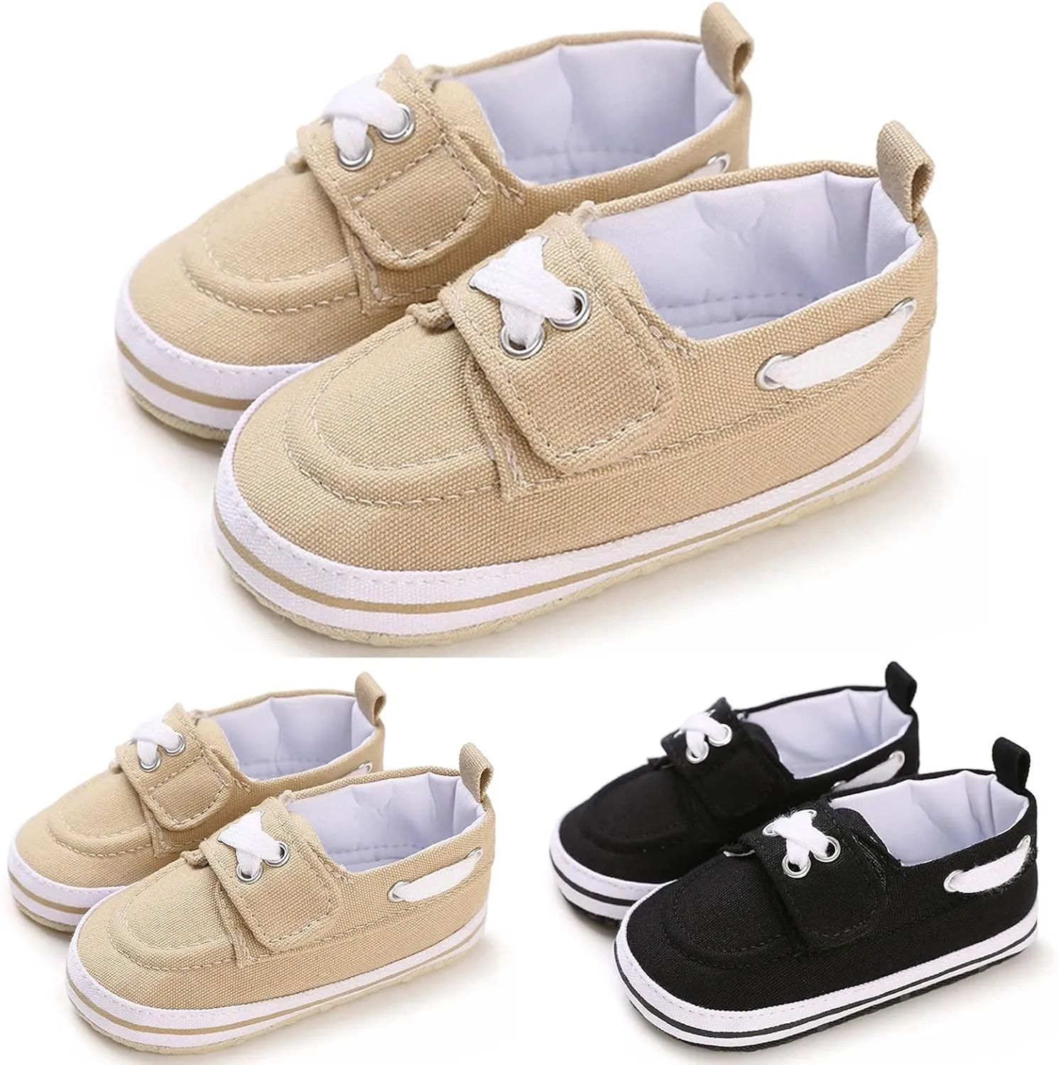 Spring and Summer Children Baby Infant Shoes Boys and Girls Casual Shoes Flat Soles Soft Lightweight Solid Color Simple Infants Size 3 Shoes